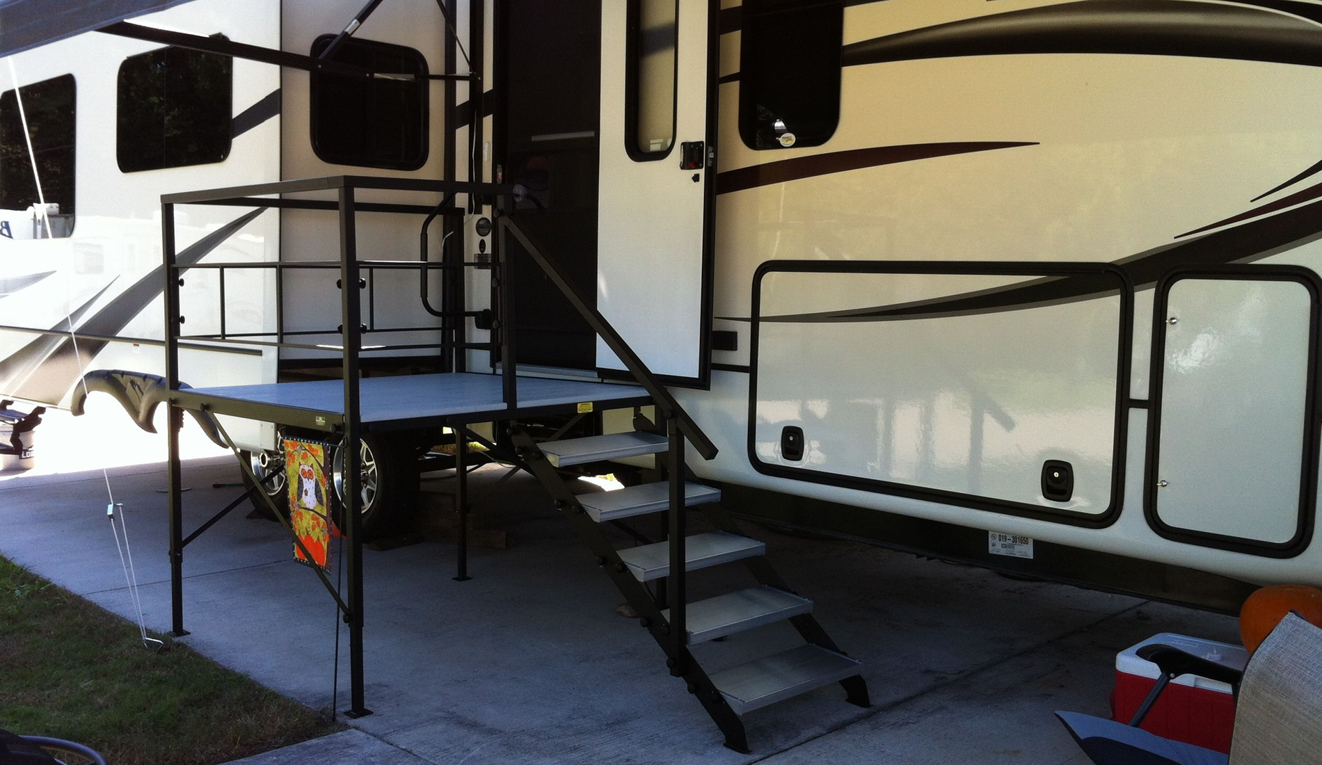 Portable Deck for RV-Sunrise RV Products-Portable RV Porch